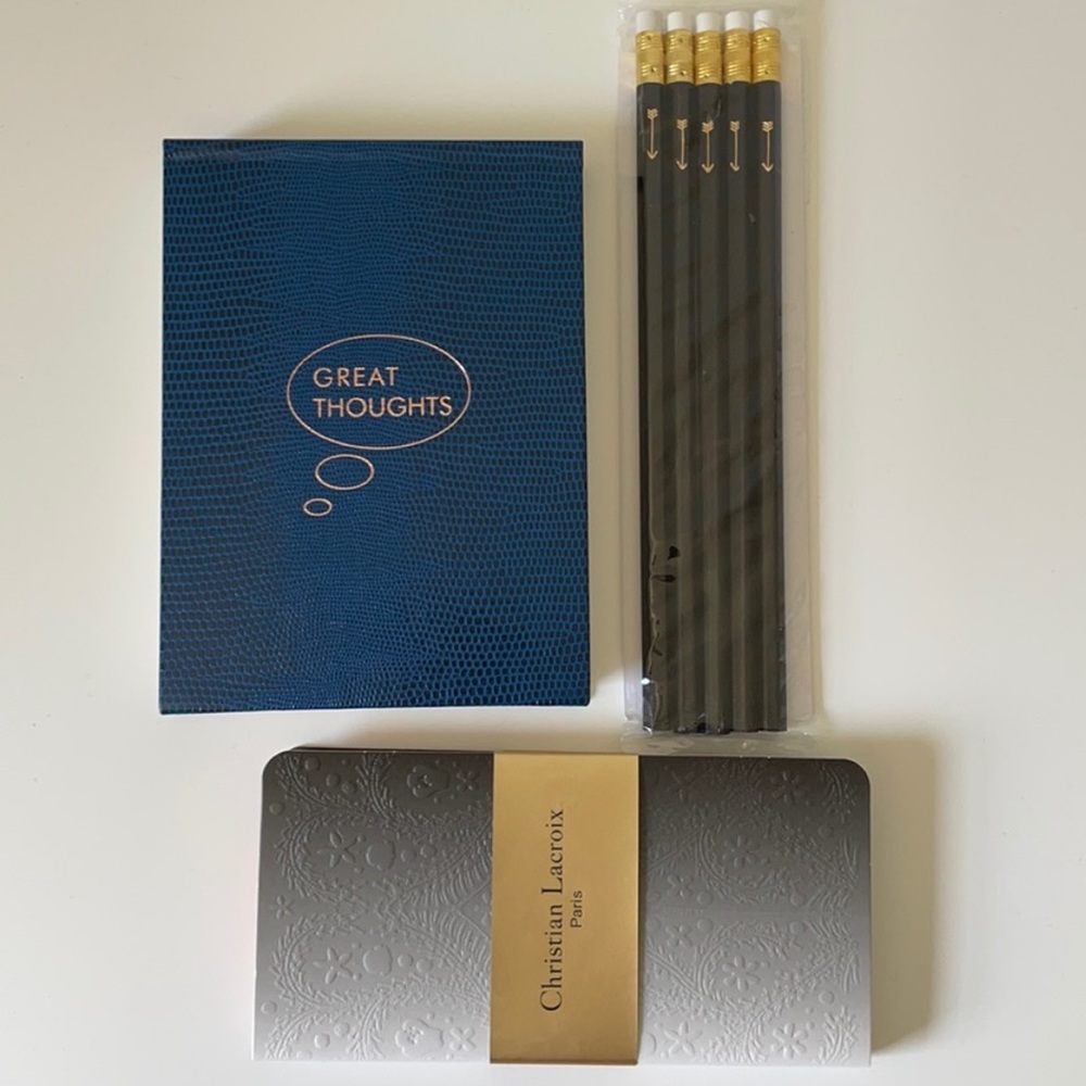 📝 New Christian Lacroix Post-Its, Sloane Stationery Journal, & Arrow Pencils 📝